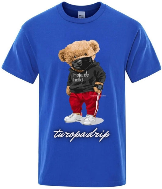 Camiseta de Oso con Mascarilla para Hombre