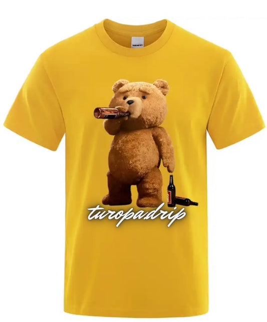 Camiseta de Oso Ted Beber Cerveza para hombre